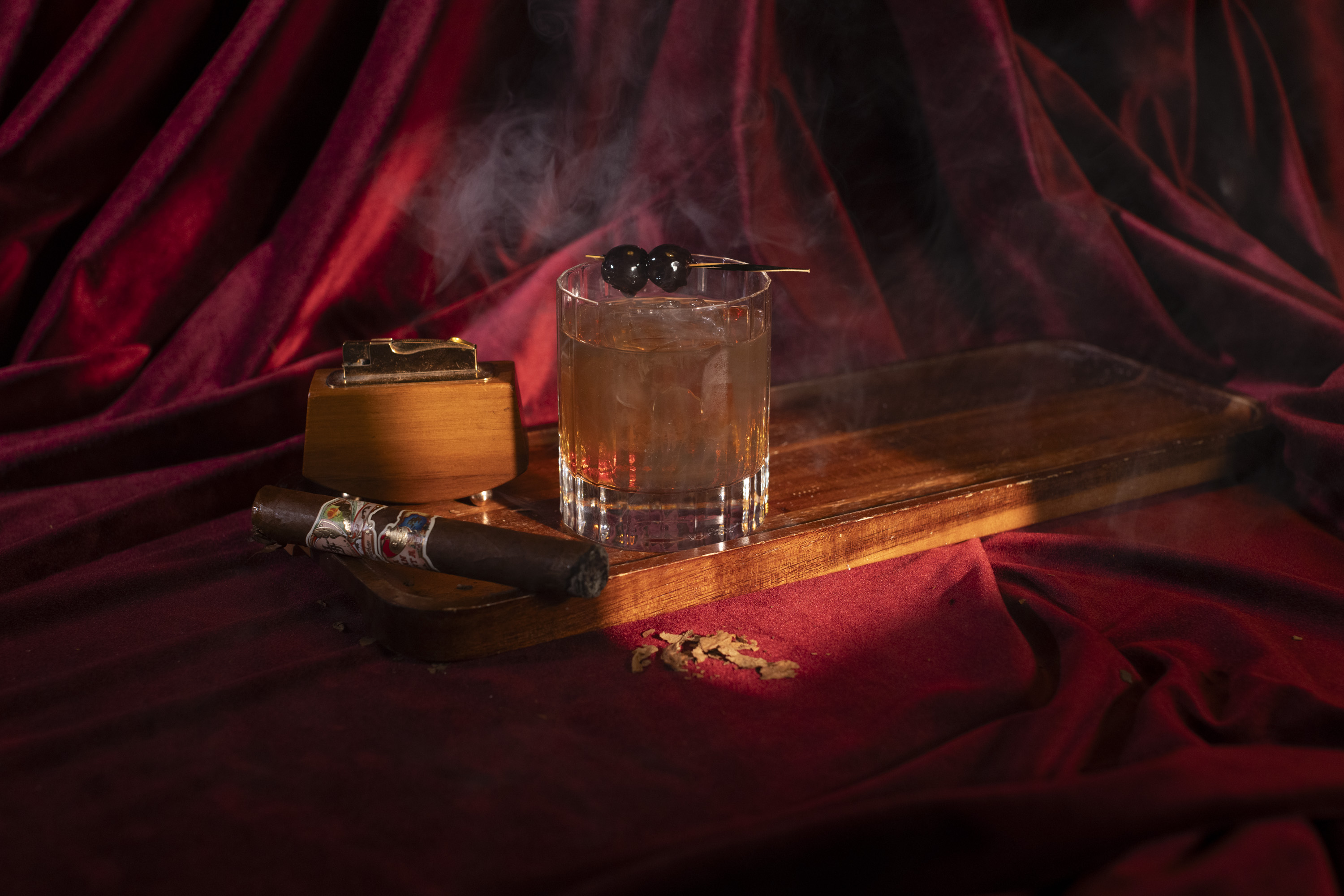 Double Cigar Smoked Manhattan